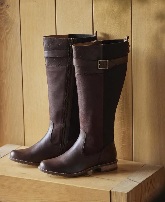 Women Boots Barbour Ange KneeHigh Boots Choco Women Boots Barbour Ange KneeHigh Boots Choco