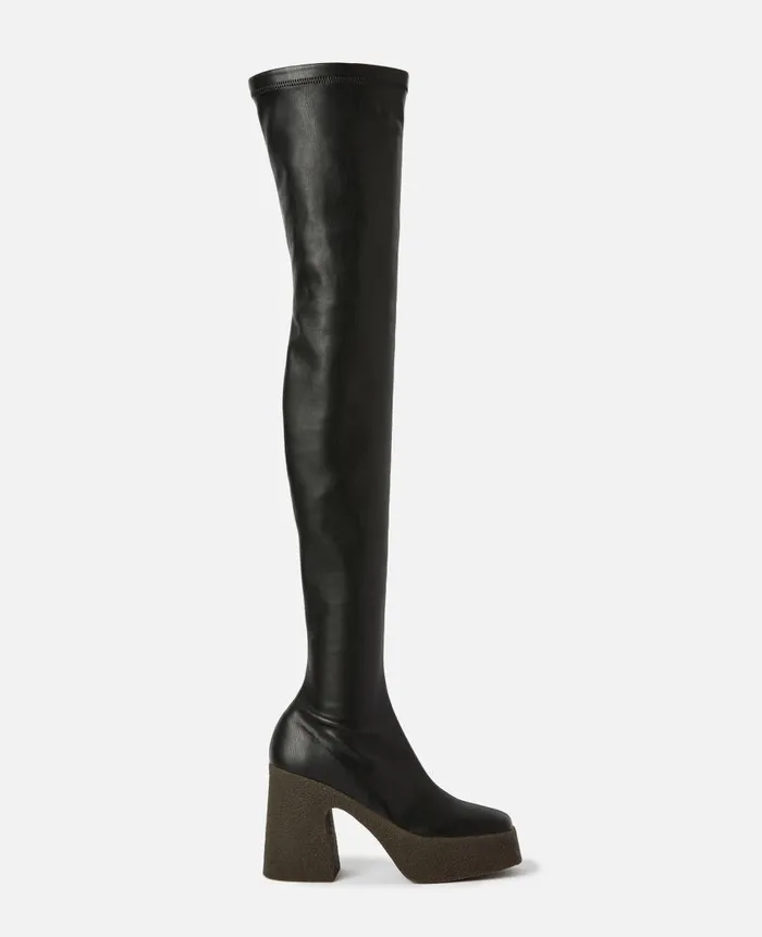Women Boots Stella McCartney Skyla AboveTheKnee Boots Black