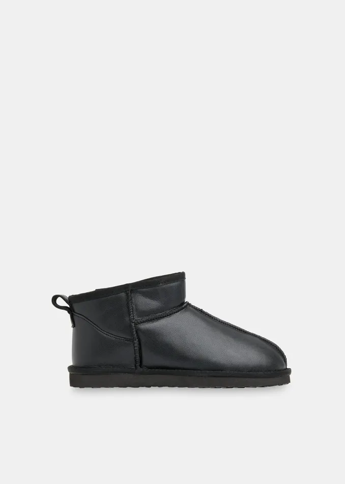 Women Boots Whistles Black Mable Slipper Boot