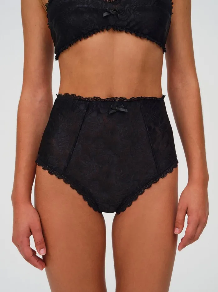 Women Bottoms For Love and Lemons Lennox High Waisted Panty Black