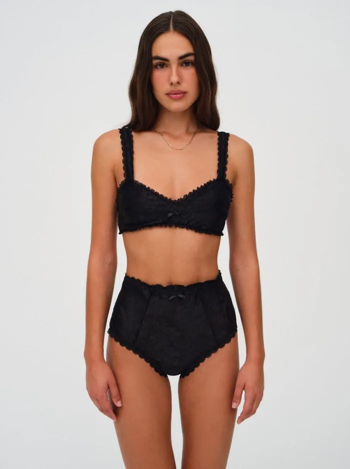 Women Bottoms For Love and Lemons Lennox High Waisted Panty Black Women Bottoms For Love and Lemons Lennox High Waisted Panty Black