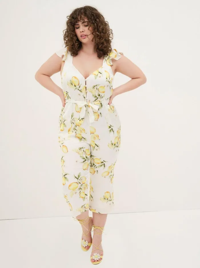 Women Bottoms For Love and Lemons Limonada Jumpsuit Yellow Women Bottoms For Love and Lemons Limonada Jumpsuit Yellow