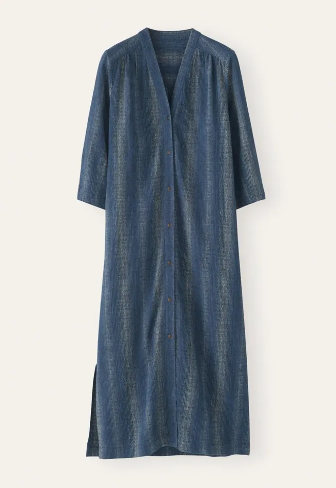 Women Buttonthrough Dress Dark Denim Poetry Fashion Dresses and Skirts