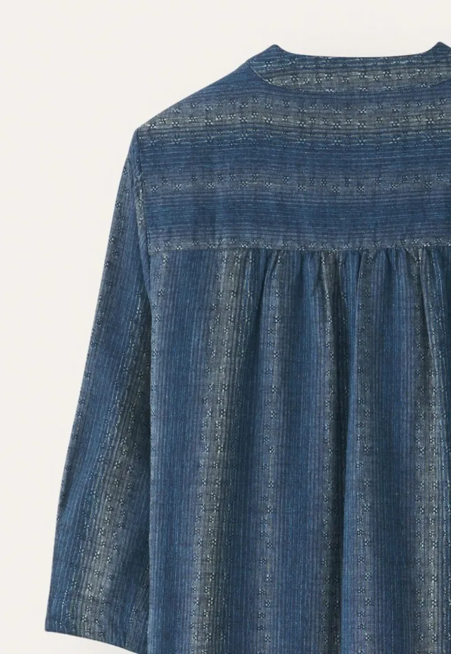 Women Buttonthrough Dress Dark Denim Poetry Fashion Dresses and Skirts