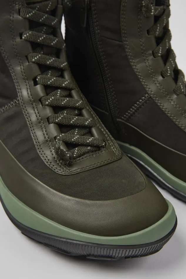 Women Camper Ankle Boots Peu Pista PrimaLoft MICHELIN Green Recycled Nylon And Leather Boots