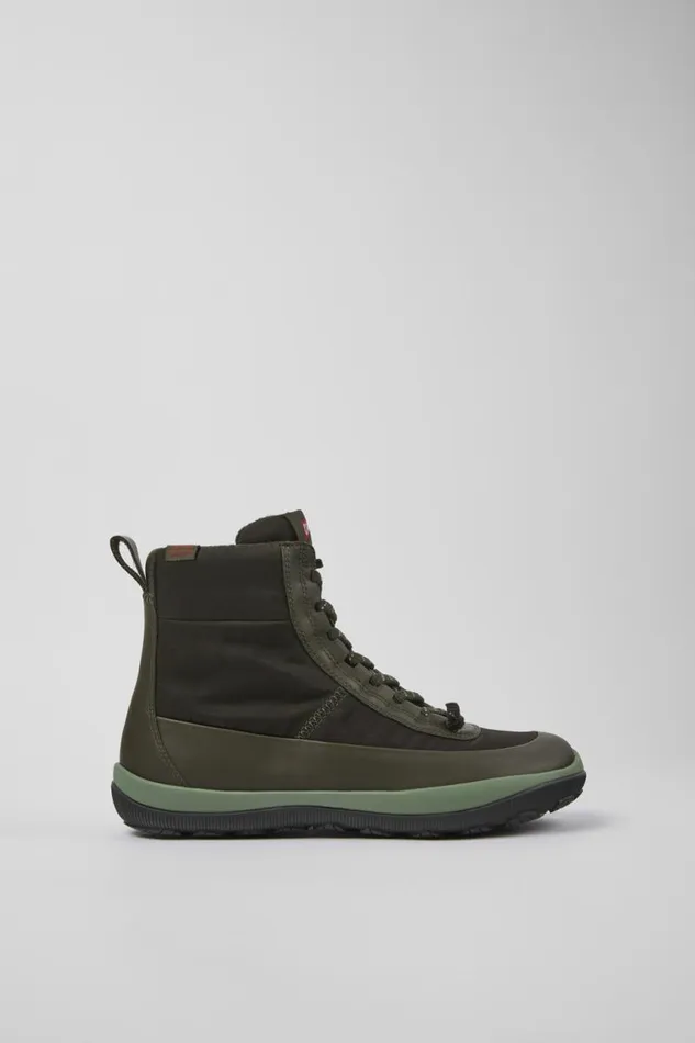 Women Camper Ankle Boots Peu Pista PrimaLoft MICHELIN Green Recycled Nylon And Leather Boots Women Camper Ankle Boots Peu Pista PrimaLoft MICHELIN Green Recycled Nylon And Leather Boots