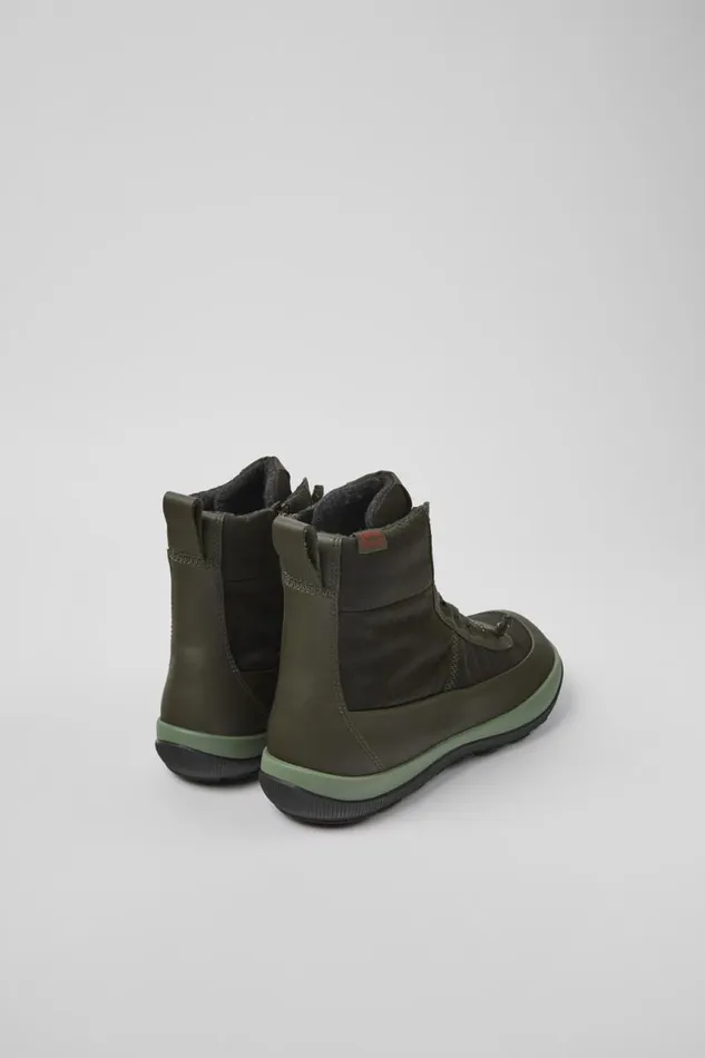 Women Camper Ankle Boots Peu Pista PrimaLoft MICHELIN Green Recycled Nylon And Leather Boots Women Camper Ankle Boots Peu Pista PrimaLoft MICHELIN Green Recycled Nylon And Leather Boots