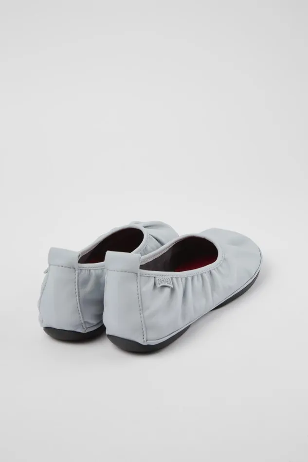 Women Camper Ballerinas Right Gray Leather Ballerina Women Camper Ballerinas Right Gray Leather Ballerina