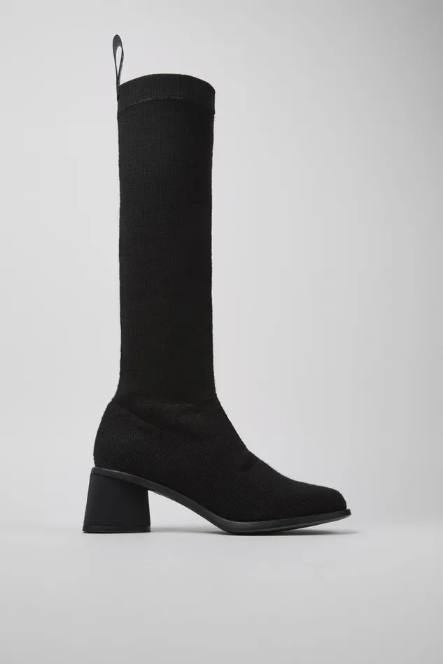 Women Camper Boots Kiara TENCEL Black Textile Highboot Women Camper Boots Kiara TENCEL Black Textile Highboot