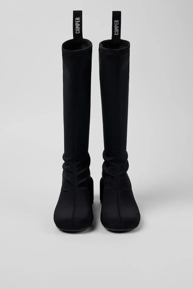 Women Camper Boots Niki Black Textile Bootie Women Camper Boots Niki Black Textile Bootie