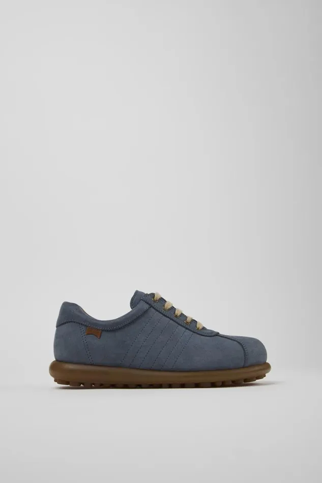 Women Camper Casual Shoes Pelotas Blue Nubuck Shoe Women Camper Casual Shoes Pelotas Blue Nubuck Shoe