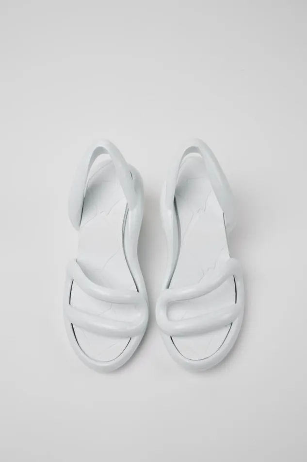 Women Camper Heels Kobarah White Unisex Sandals Women Camper Heels Kobarah White Unisex Sandals