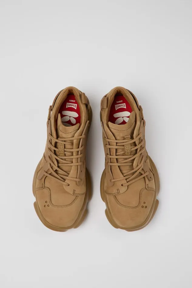Women Camper Sneakers Karst Brown NubuckTextile Sneaker Women Camper Sneakers Karst Brown NubuckTextile Sneaker