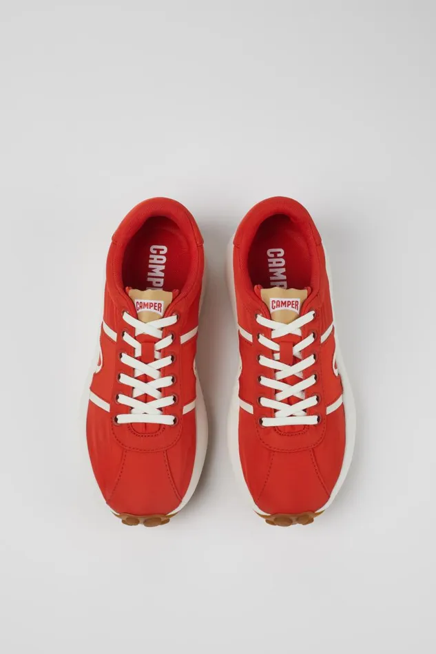 Women Camper Sneakers Pelotas Athens Red Textile Sneaker Women Camper Sneakers Pelotas Athens Red Textile Sneaker