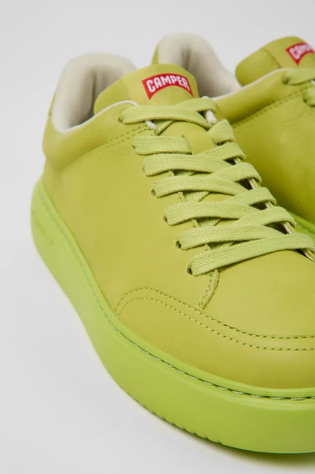 Women Camper Sneakers Runner K21 Green Leather Sneakers