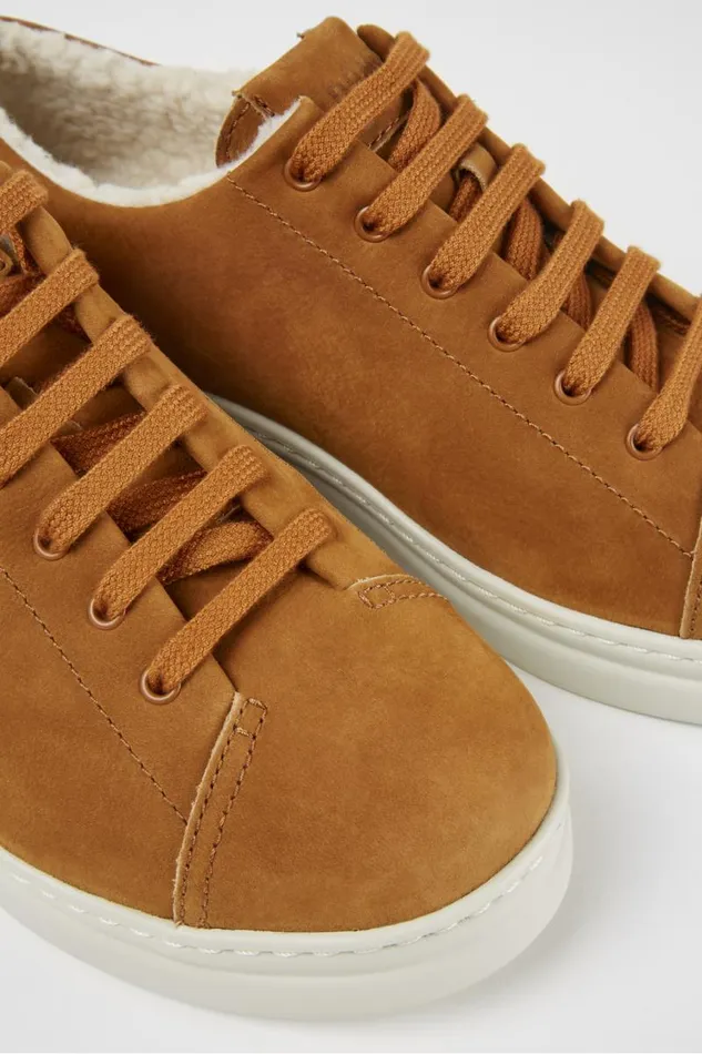 Women Camper Sneakers Runner Up Brown Suede Sneakers