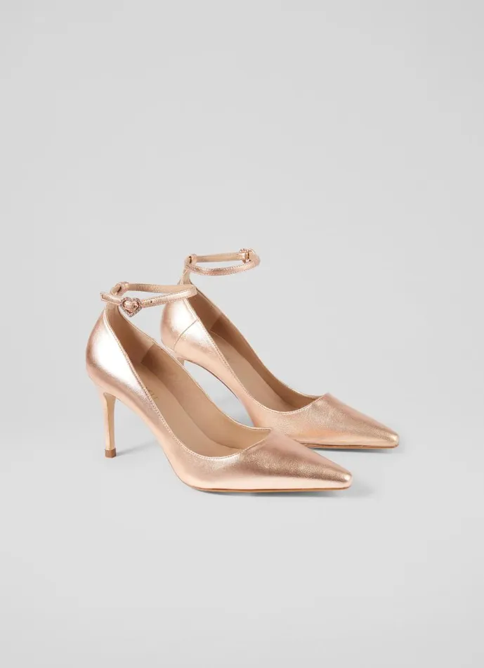 Women Catelyn Copper Ankle Strap Closed Court Copper LKBennett Court Shoes Women Catelyn Copper Ankle Strap Closed Court Copper LKBennett Court Shoes