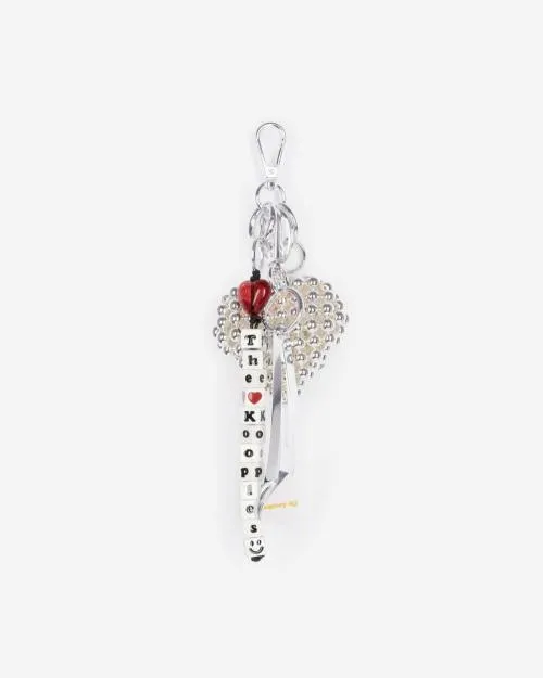 Women Charms The Kooples Silver Barrette Bag Charm Silver