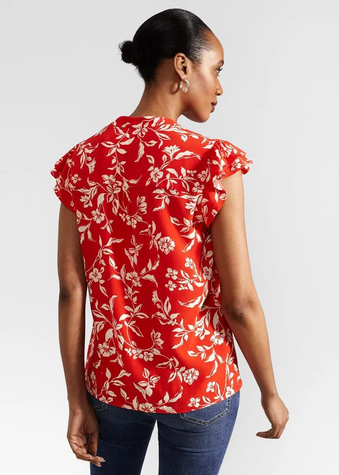Women Cleo Top Red Buttercream Hobbs Tops