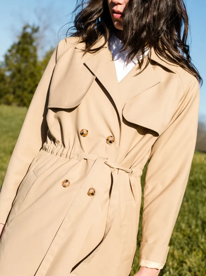 Women Coats and Jackets Able Kimberly Trench Coat Moss