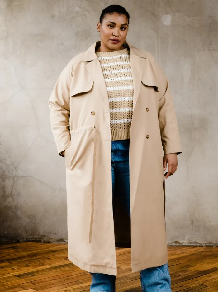 Women Coats and Jackets Able Kimberly Trench Coat Moss
