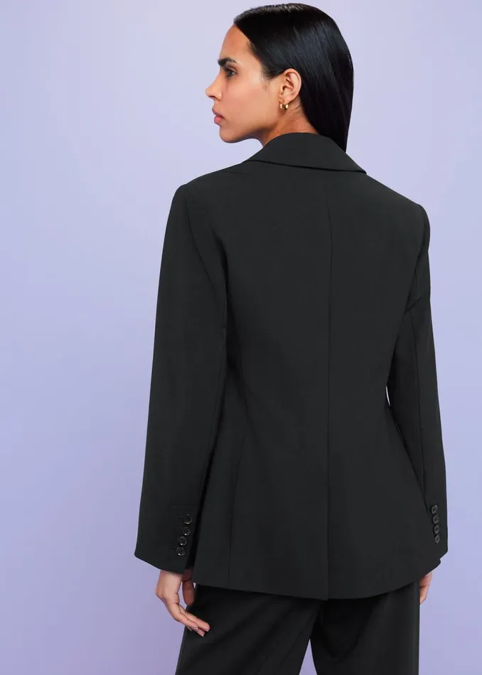 Women Coats and Jackets Whistles Black Sian Wool Blend Blazer