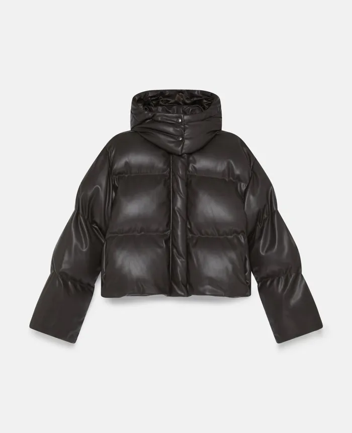 Women Coats And Jackets Stella McCartney Hooded Alter Mat Puffer Jacket Dark Chocolate Brown Women Coats And Jackets Stella McCartney Hooded Alter Mat Puffer Jacket Dark Chocolate Brown