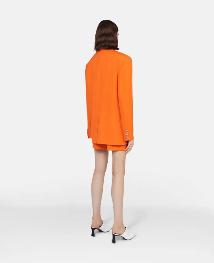 Women Coats And Jackets Stella McCartney Oversized SingleBreasted Blazer Bright Orange Women Coats And Jackets Stella McCartney Oversized SingleBreasted Blazer Bright Orange