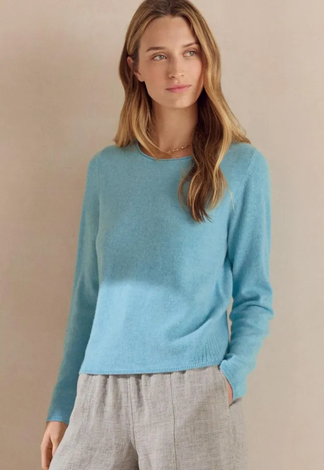 Women Crewneck Sweater Soft Peacock Poetry Fashion Sweaters