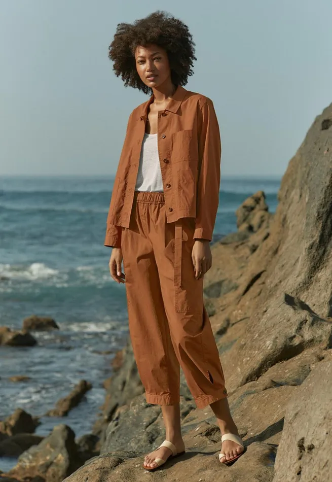 Women Cropped Pullon Trousers Toffee Poetry Fashion Trousers and Shorts