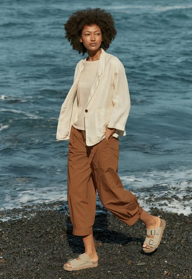 Women Cropped Pullon Trousers Toffee Poetry Fashion Trousers and Shorts