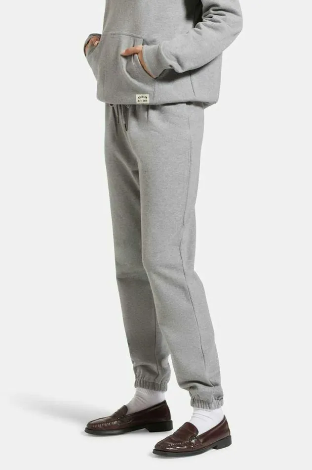 Women Cross Loop French Terry Sweatpant Heather Grey Brixton Pants