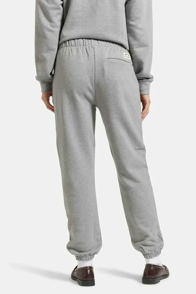 Women Cross Loop French Terry Sweatpant Heather Grey Brixton Pants