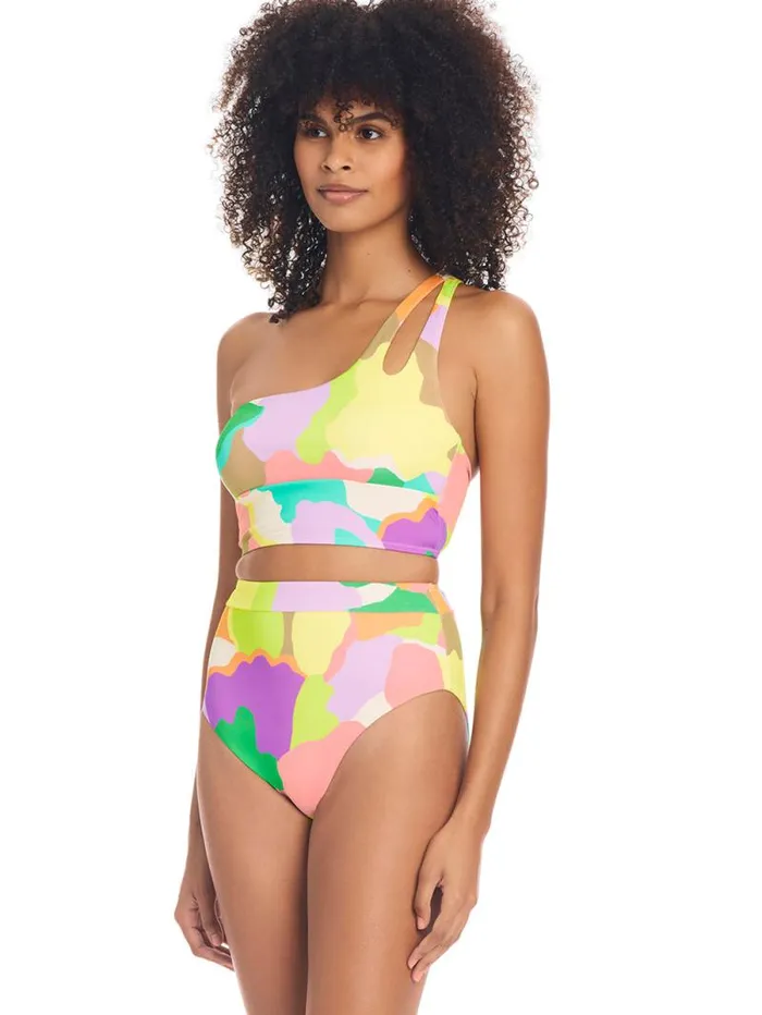 Women Daytripper One Shoulder Bikini Top Multi Sanctuary Clothing Swim Tops
