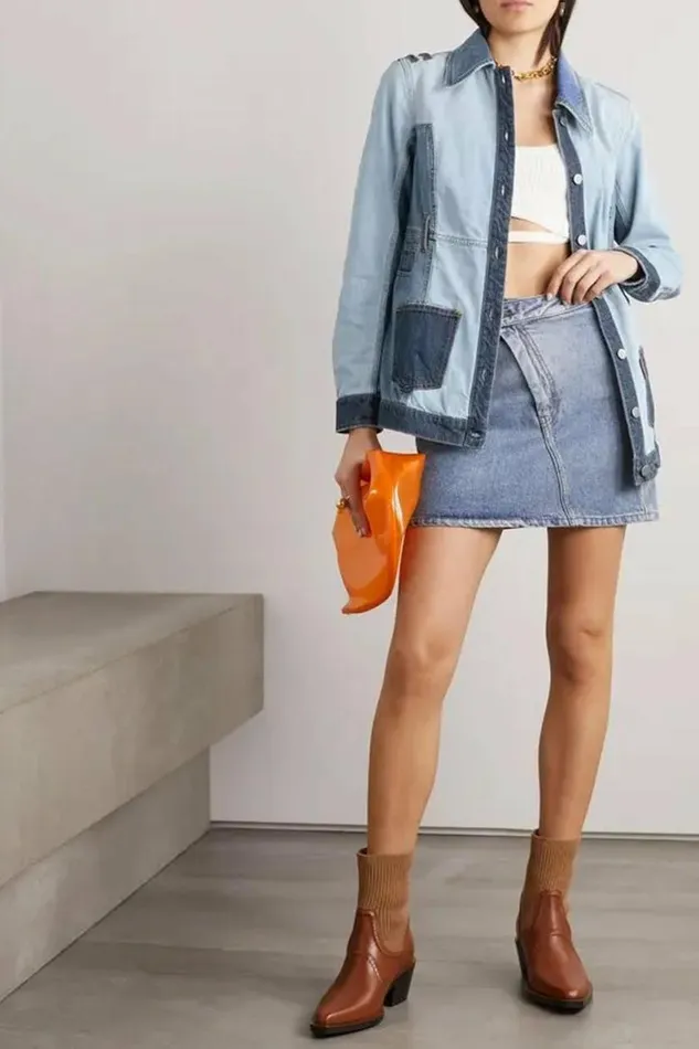 Women Denim DODO BAR OR Joplin Shirt Denim