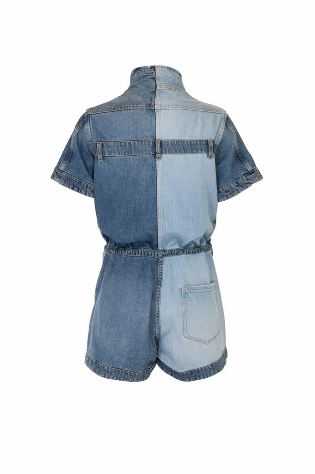 Women Denim DODO BAR OR Robinson Romper Denim
