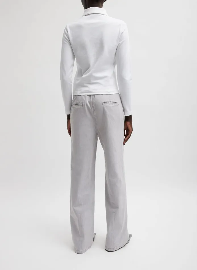 Women Denim Tibi Grey Denim Barry Jean Grey