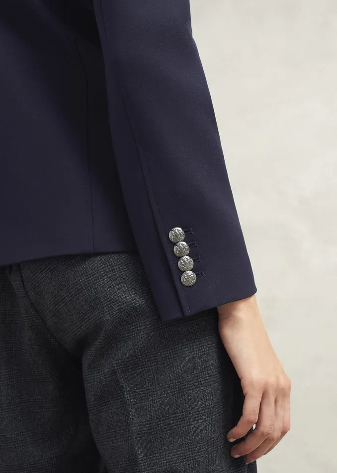 Women Dorney Jacket With Wool Navy Hobbs Coats and Jackets