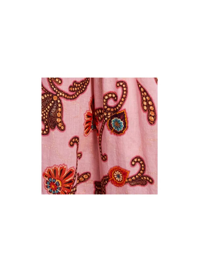 Women Dresses ALC Carmela Cotton Midi Dress Rosa Multi