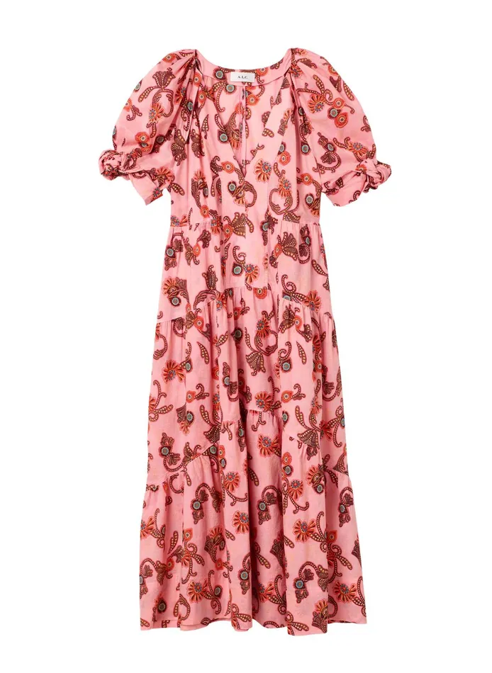 Women Dresses ALC Carmela Cotton Midi Dress Rosa Multi