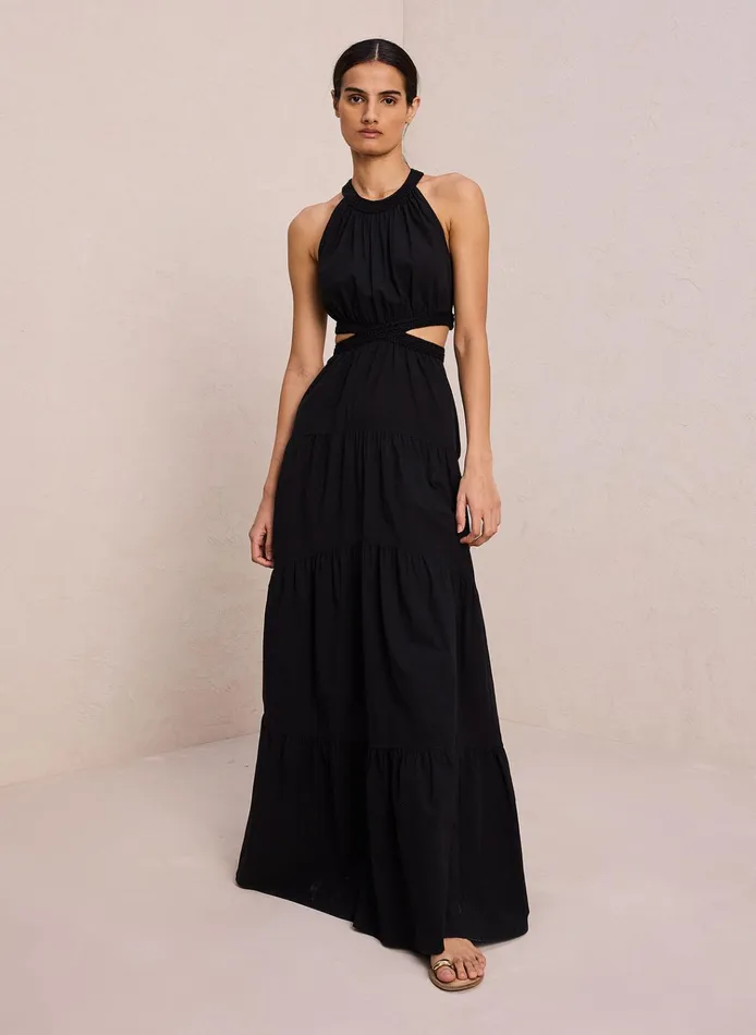 Women Dresses ALC Casey Crochet Trim Dress Black