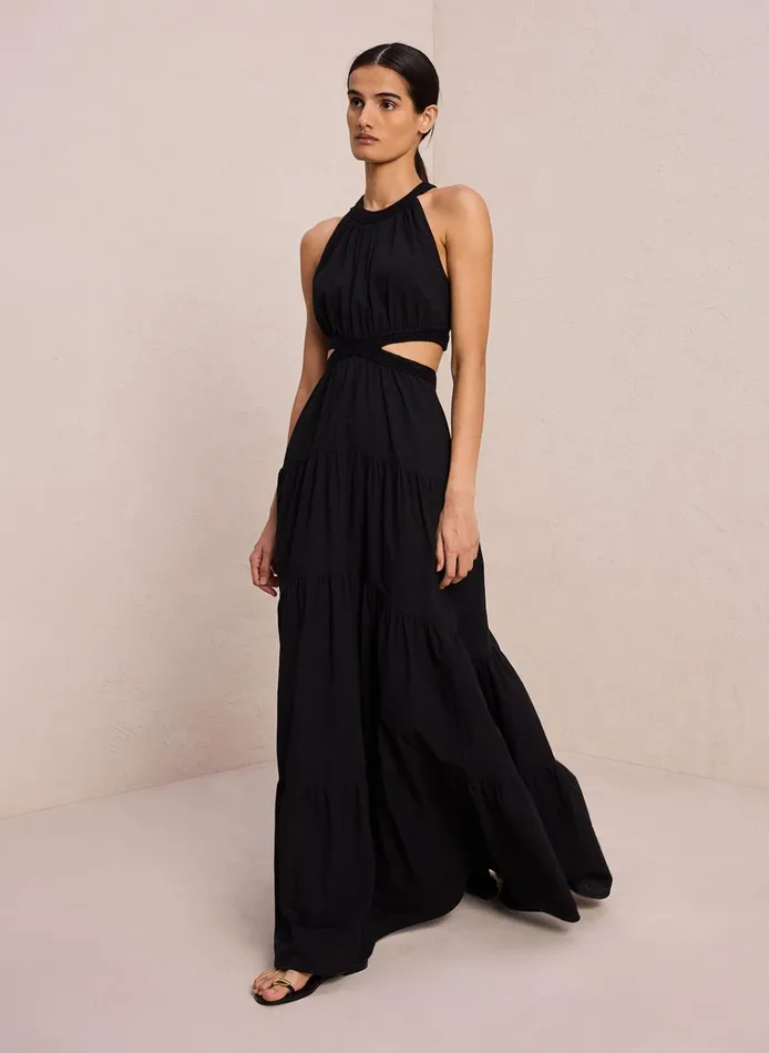 Women Dresses ALC Casey Crochet Trim Dress Black