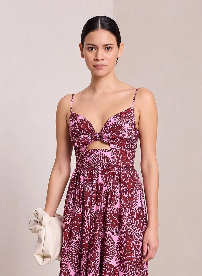 Women Dresses ALC Laura Cotton Maxi Dress Applerose Combo
