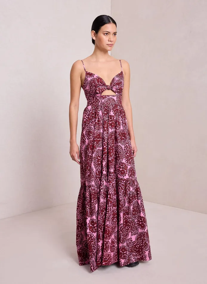 Women Dresses ALC Laura Cotton Maxi Dress Applerose Combo
