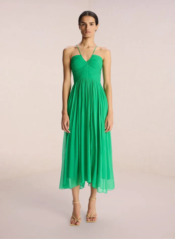 Women Dresses ALC Rumi Silk Chiffon Dress Verde