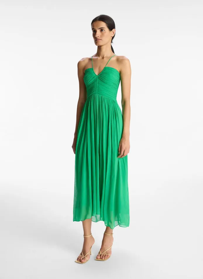 Women Dresses ALC Rumi Silk Chiffon Dress Verde