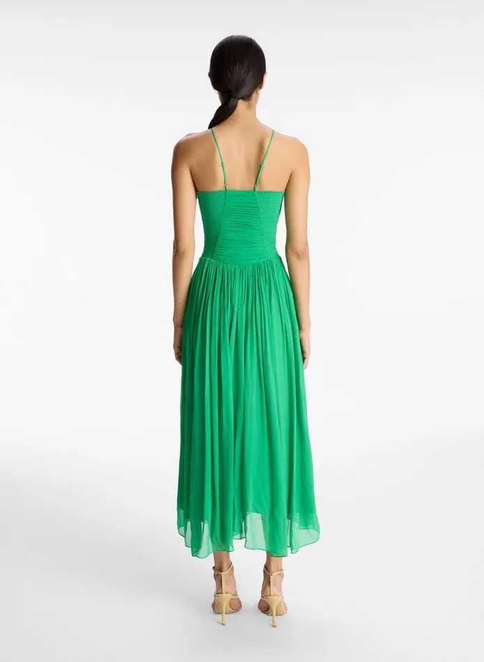 Women Dresses ALC Rumi Silk Chiffon Dress Verde