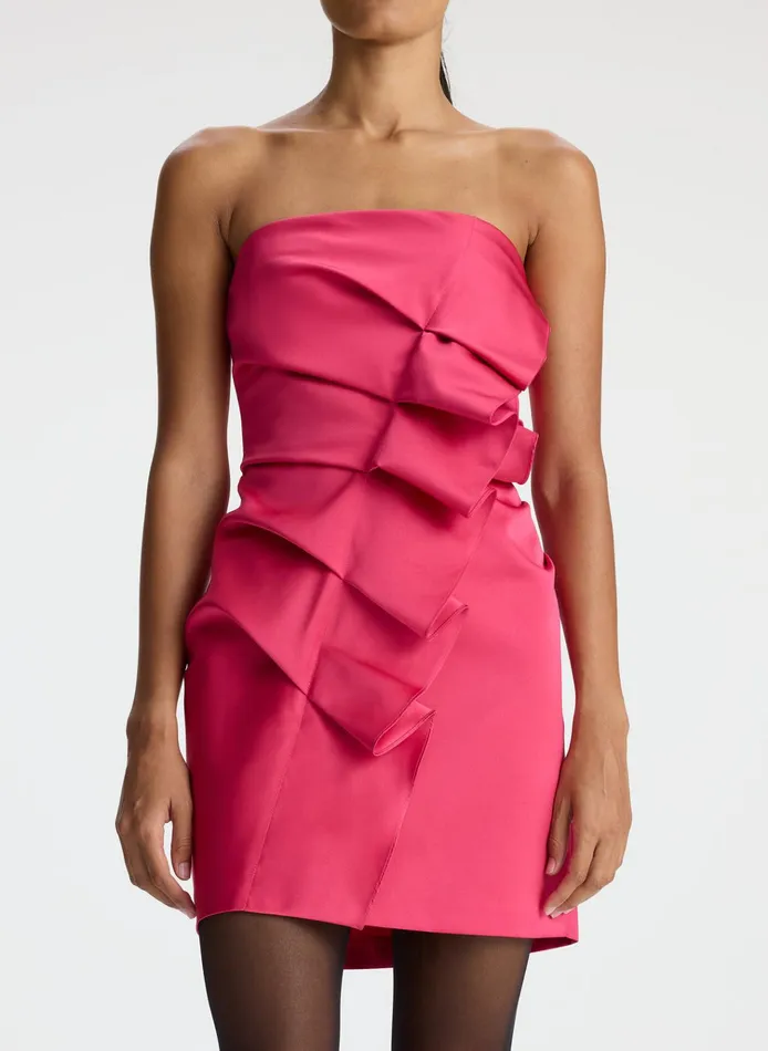 Women Dresses ALC Talita Strapless Satin Mini Dress Manzanita