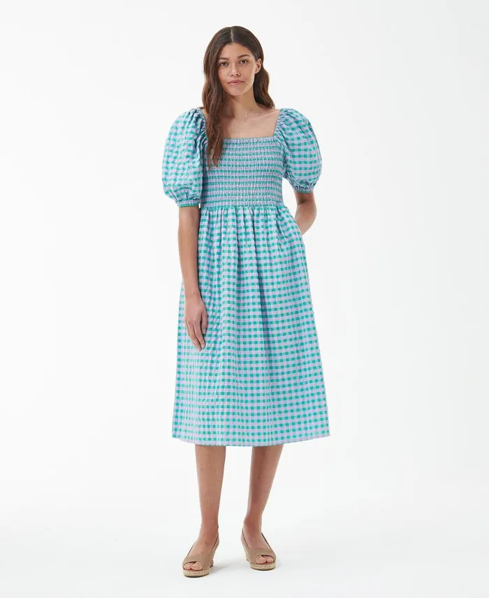Women Dresses and Skirts Barbour Geranium Midi Dress Classic Multi Women Dresses and Skirts Barbour Geranium Midi Dress Classic Multi