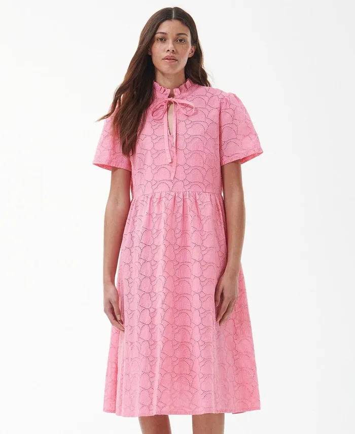 Women Dresses and Skirts Barbour Palmetto Midi Dress Hibiscus